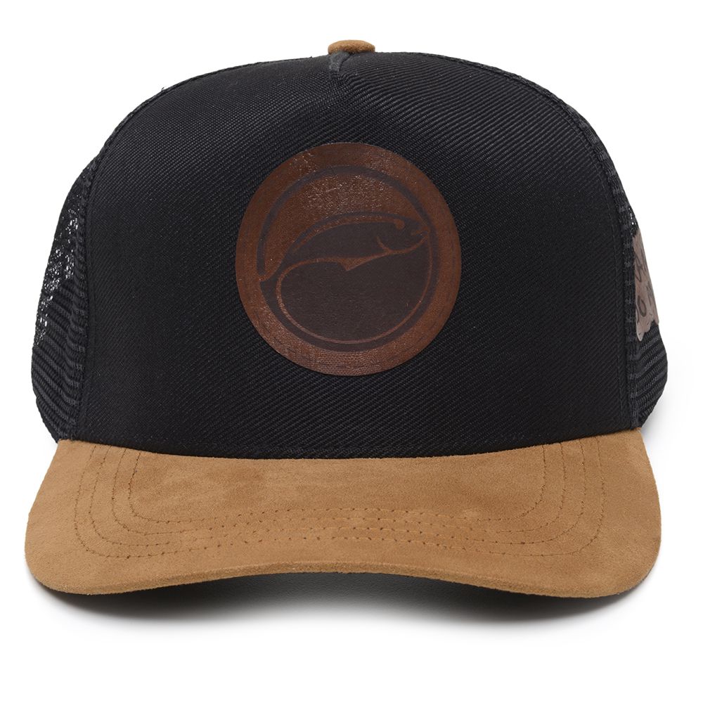 Boné Rancho do Matuto Patch Bordado Premium Tela Respirável Proteção - Preto/Camurça/Preto