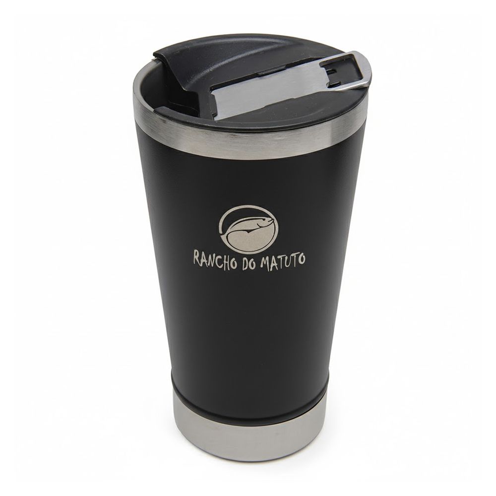 Copo Térmico em Aço Inox 550ml com Tampa e Abridor...