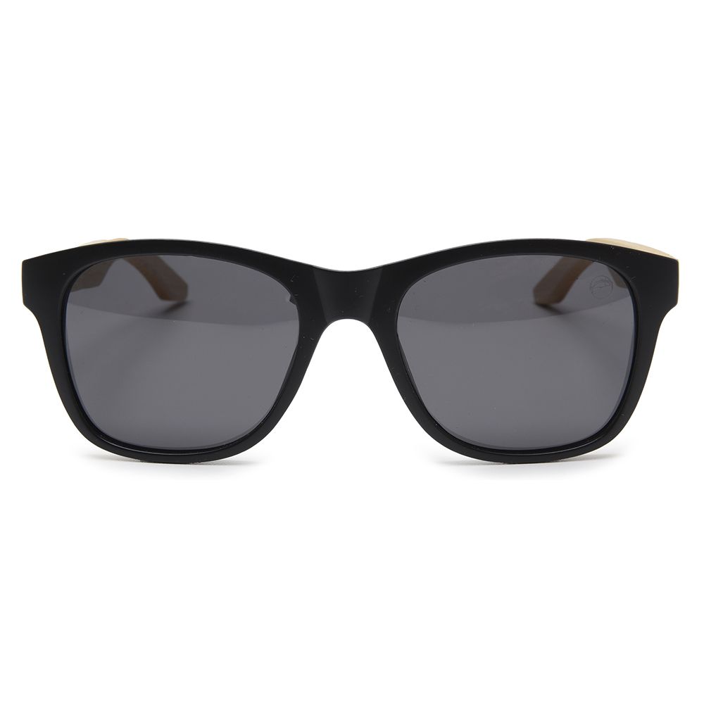 Óculos Solar Pescaria Polarizado Bambu Matuto Proteção UV +400 - BambuClaro/Preto/Preto
