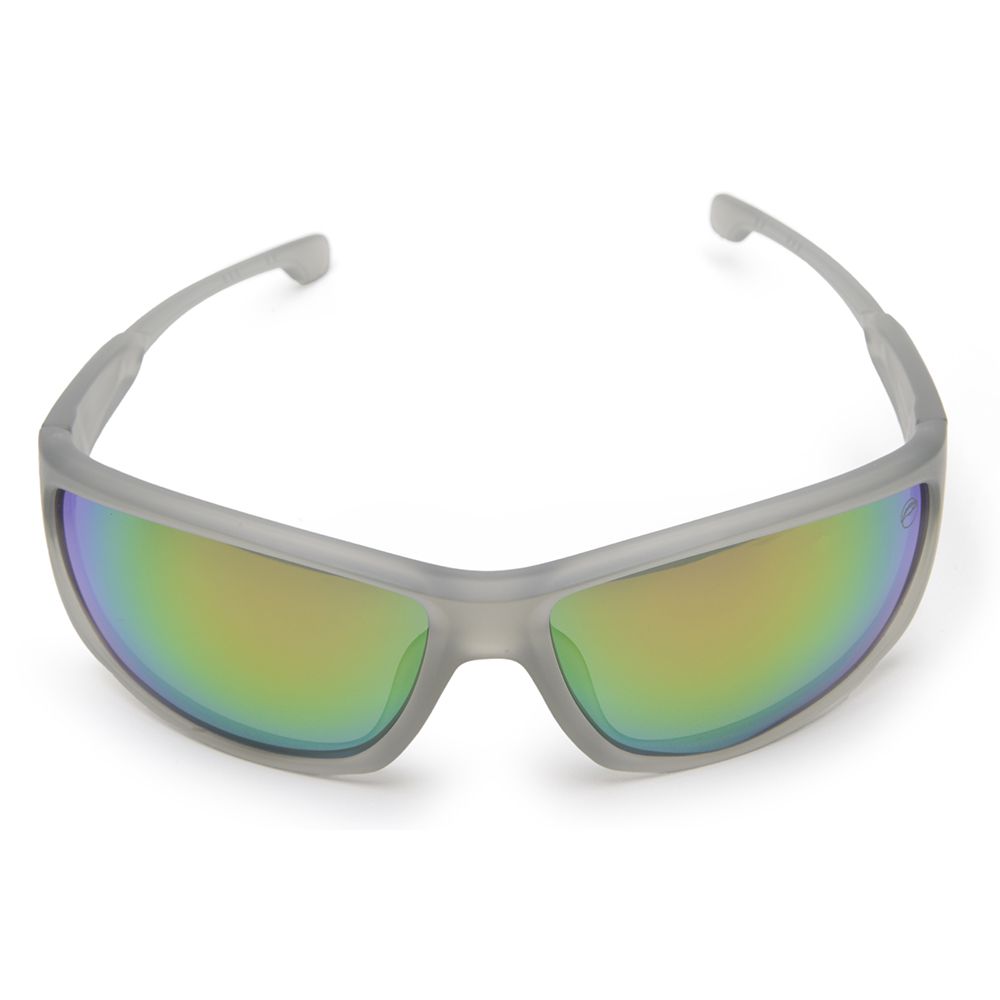 Óculos Solar Pescaria Polarizado Lente Espelhada Resistente Flexível Proteção UV +400 - Cinza/Cinza/Color