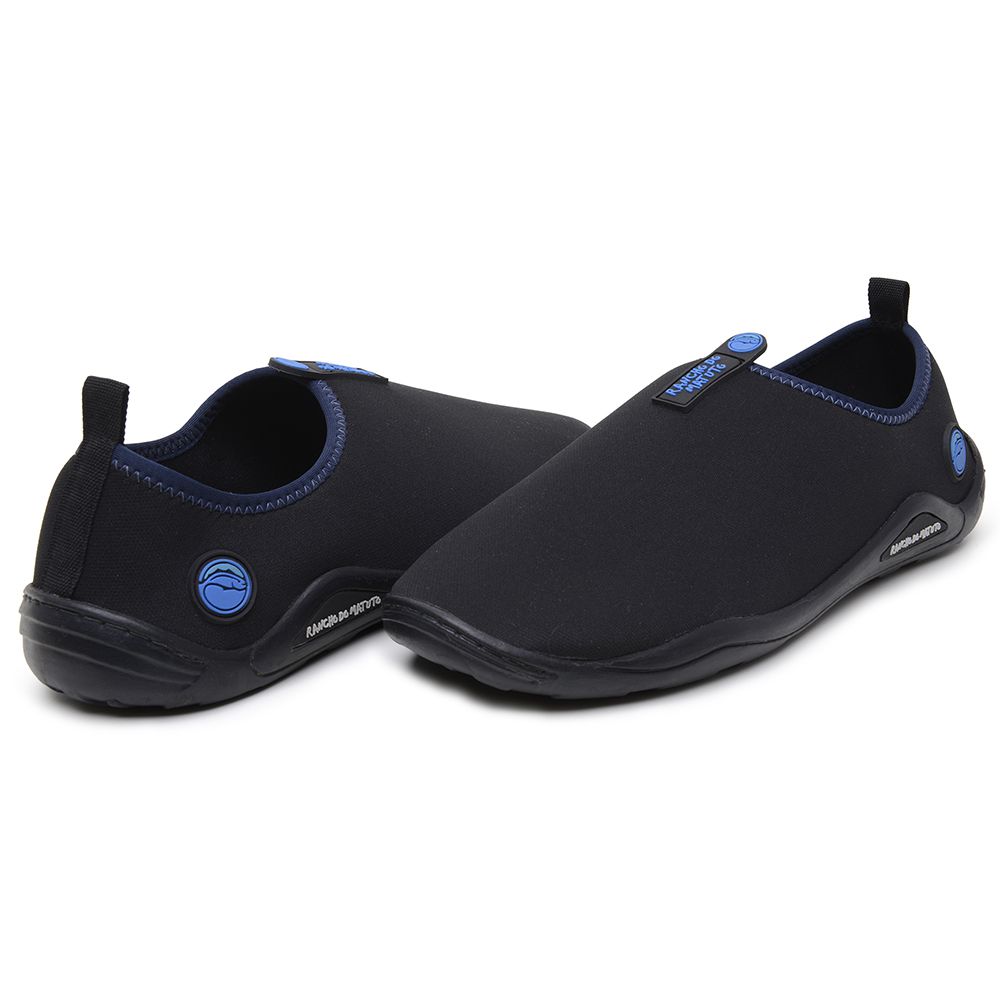 Sapatilha Pesca Nautica Aquática Neoprene Antiderrapante Leve Não Acumula Água - Preto