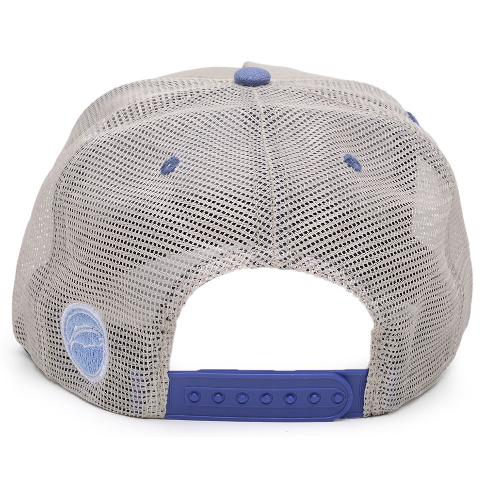 Boné Rancho do Matuto Patch Bordado Premium Tela Respirável Proteção - Creme/AzulClaro