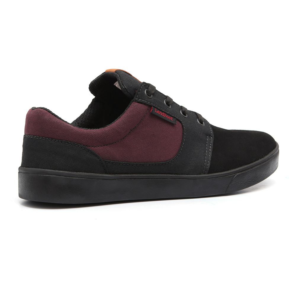 TÊNIS SKATE LION PRETO-BORDO - LANDFEET 