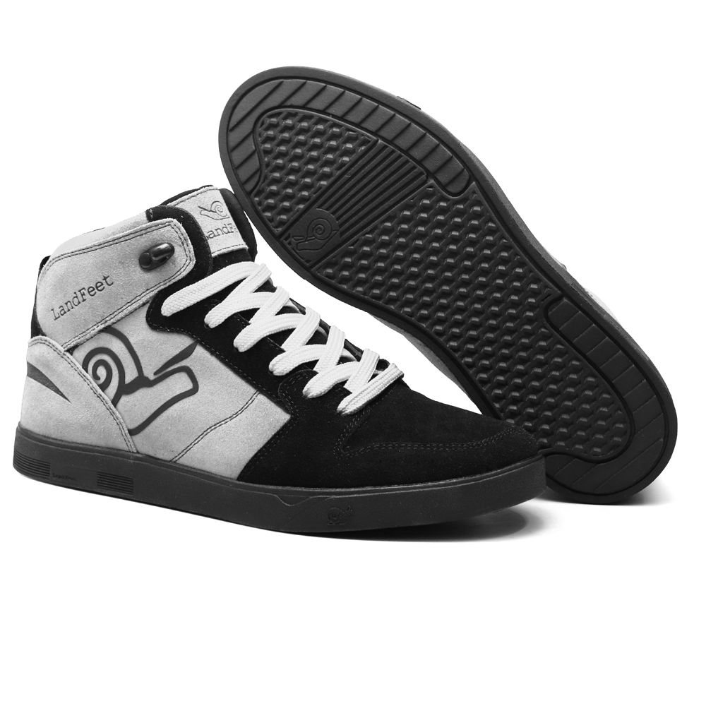 Tênis Skate Embarcadero X Preto e Alvejado - Landfeet