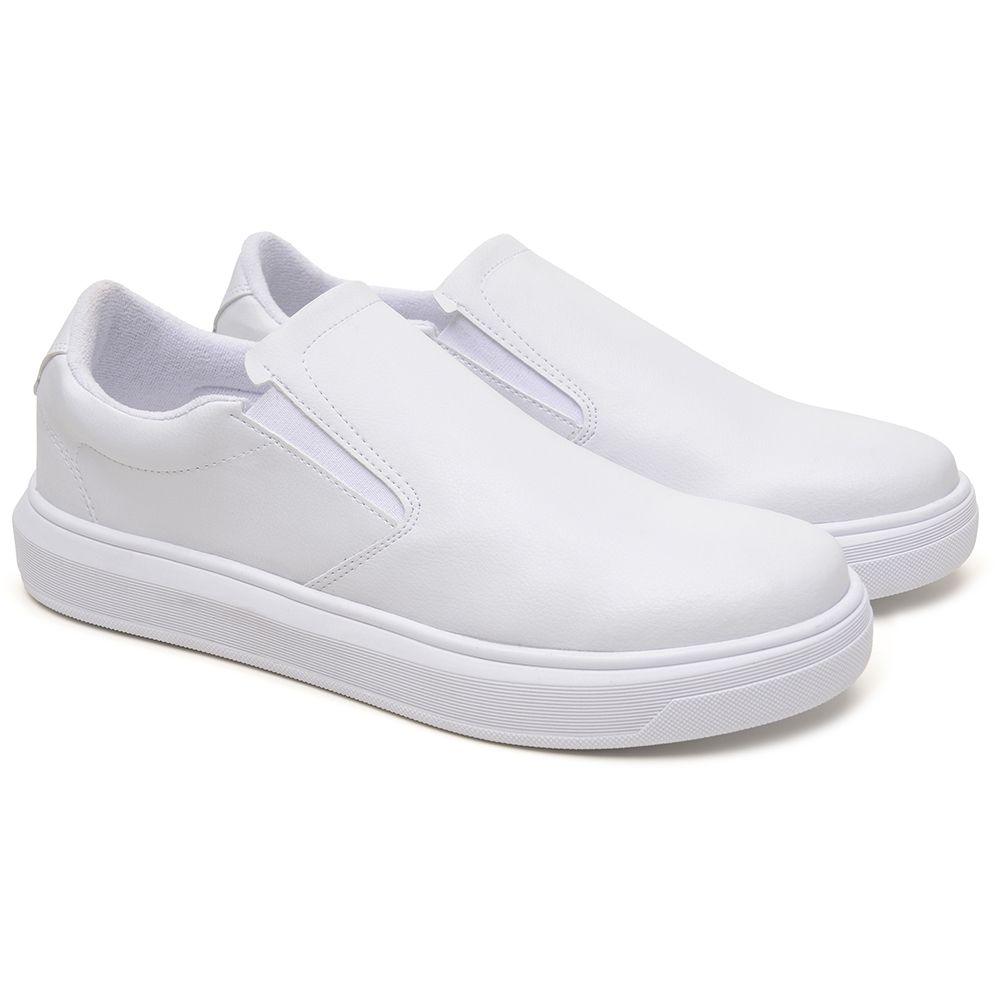 Slip On Masculino Milano - Branco - MILANO BRANCO - LARETTO