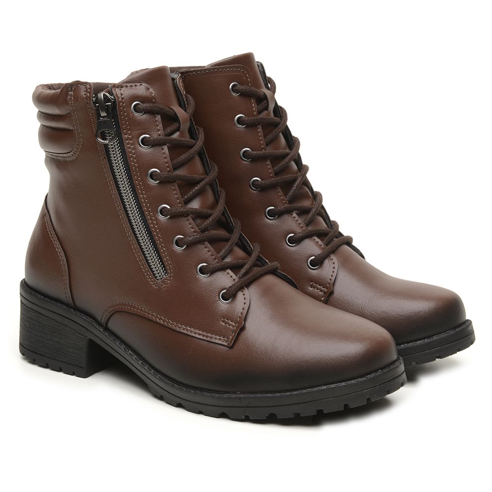 Bota Feminina Thais - Marrom - THAIS CAFE - LARETTO