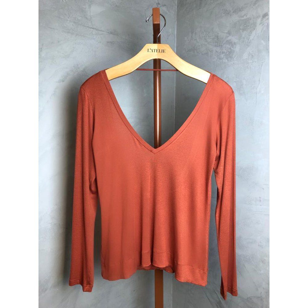 BLUSA MANGA LONGA DALLAS TERRACOTA