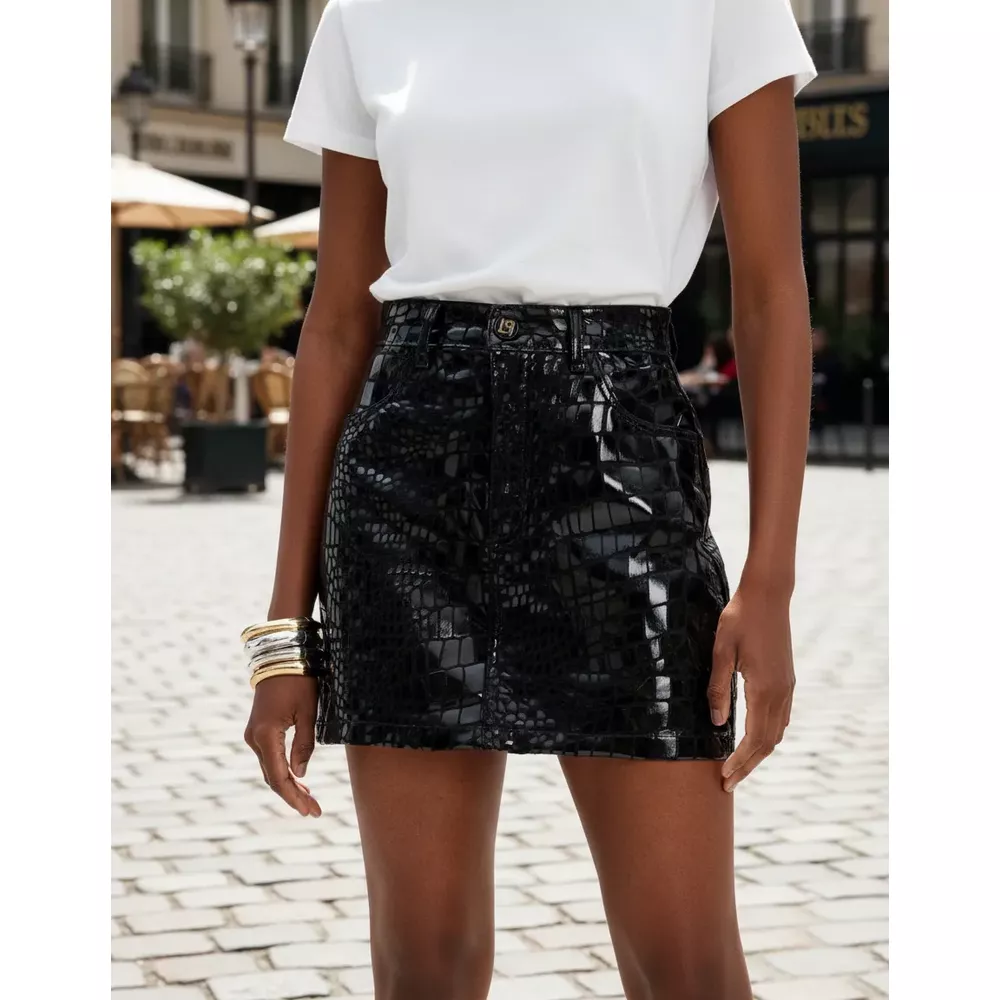 SAIA PRETA CROCO - Le Preppy