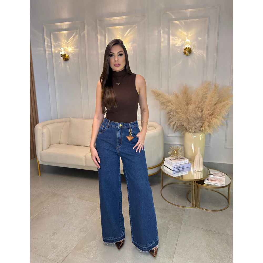 CALÇA JEANS WIDE - Le Preppy
