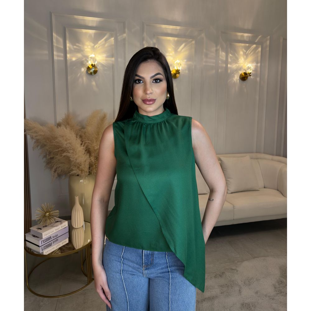 BLUSA MARI VERDE BANDEIRA - Le Preppy