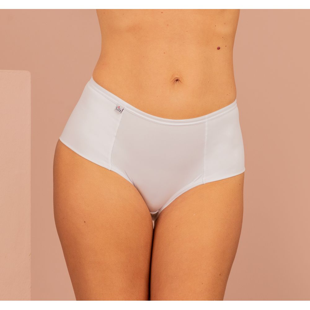 Tanga Cós Alto Algodão 0029 - BRANCO - LILA LINGERIE