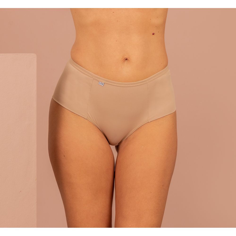 Tanga Cós Alto Algodão 0029 - CHOCOLATE - LILA LINGERIE