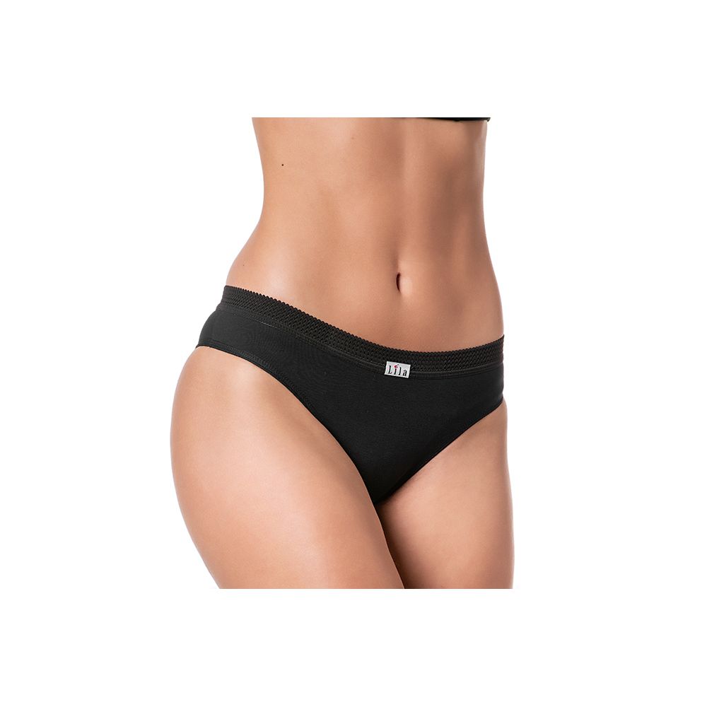 Calcinha Algodão 0039 - PRETO - LILA LINGERIE
