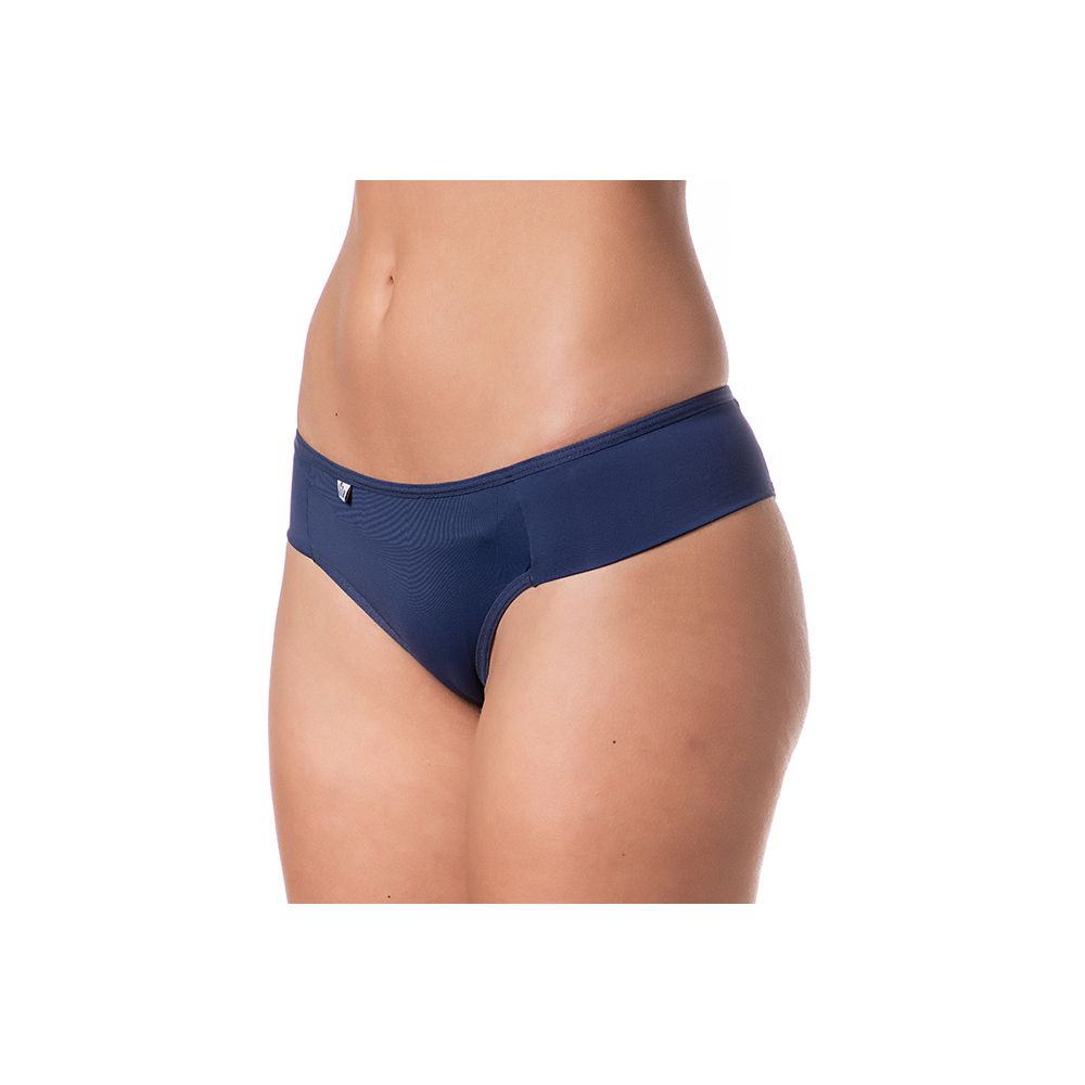 Calcinha Microfibra Lateral Tecido Duplo 0989 - AZUL MARINHO - LILA LINGERIE