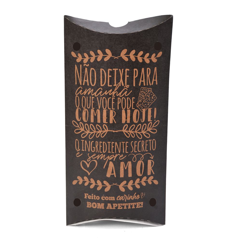 Caixa de Pastel Tam.25 - Preto (PCT 100 unids) - Embalt Embalagens 