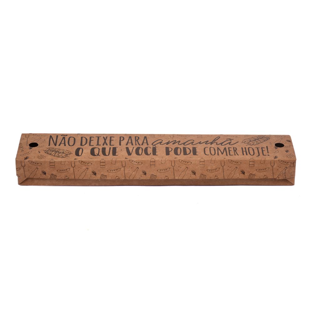 Embalagem Espetinho Individual com Tampa Kraft (PC... - Embalt Embalagens 