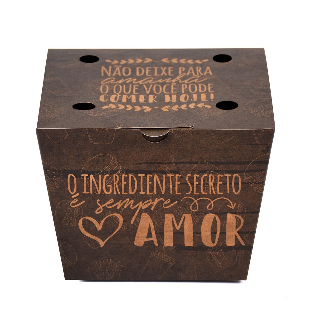 Embalagem para Lanches Gourmet G - Preto (PCT 100 ... - Embalt Embalagens 