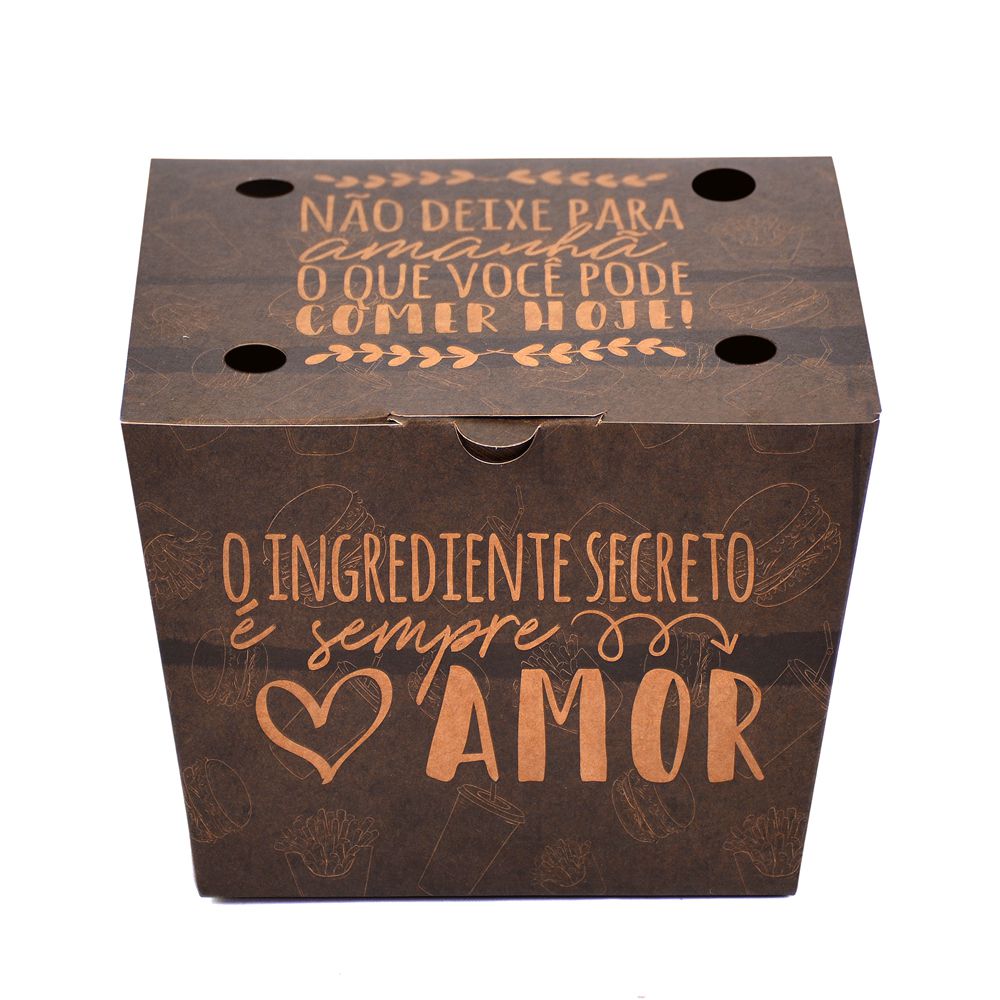 Embalagem para Lanches Gourmet M - Preto (PCT 100 ... - Embalt Embalagens 