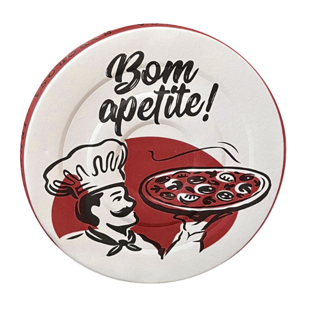 Caixas De Pizza Redonda Tam. 40 - Bordô - Pct 25 U... - Embalt Embalagens 