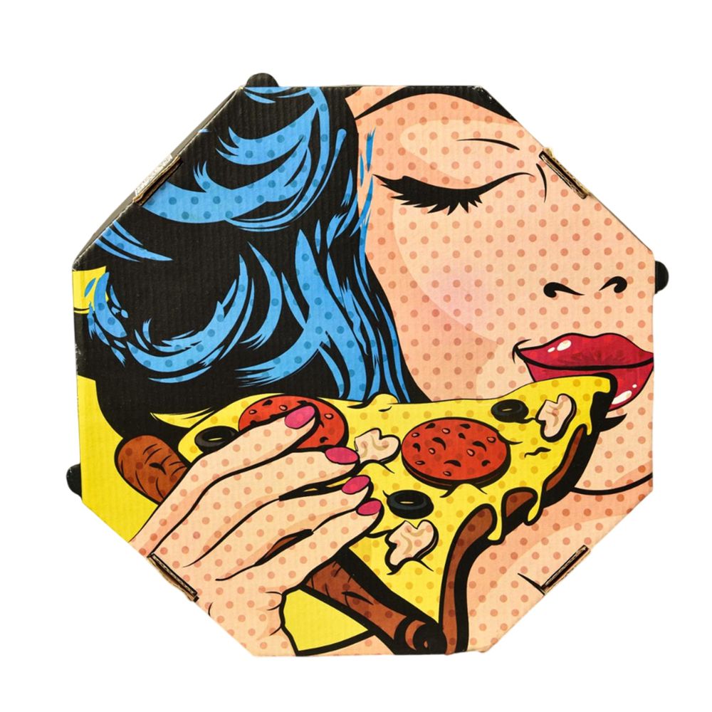 Caixas De Pizza Oitavada Fotográfica Tam. 35 - Pop... - Embalt Embalagens 