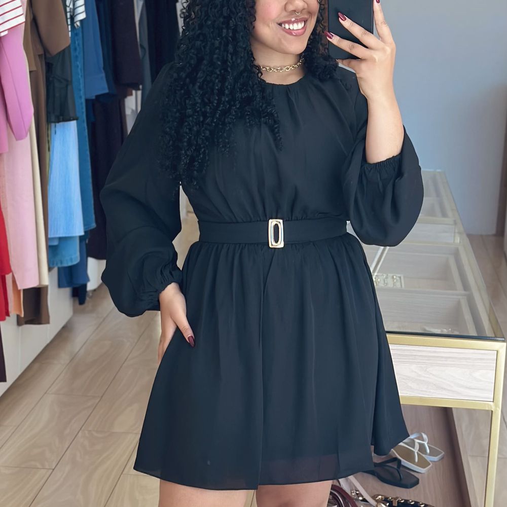 Vestido Irene Preto - Loja Gabriela Ribeiro