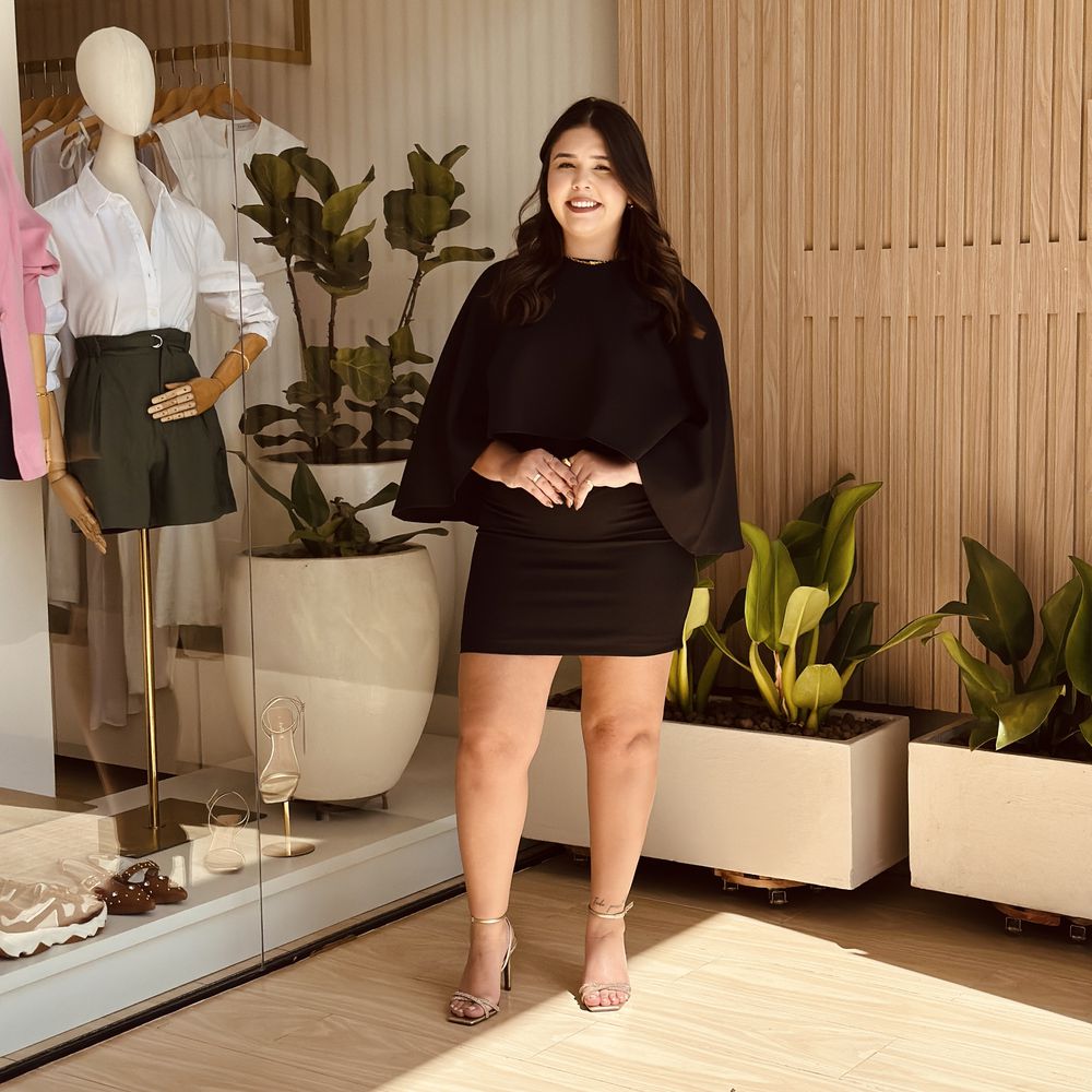 Vestido Geovana Preto - Loja Gabriela Ribeiro