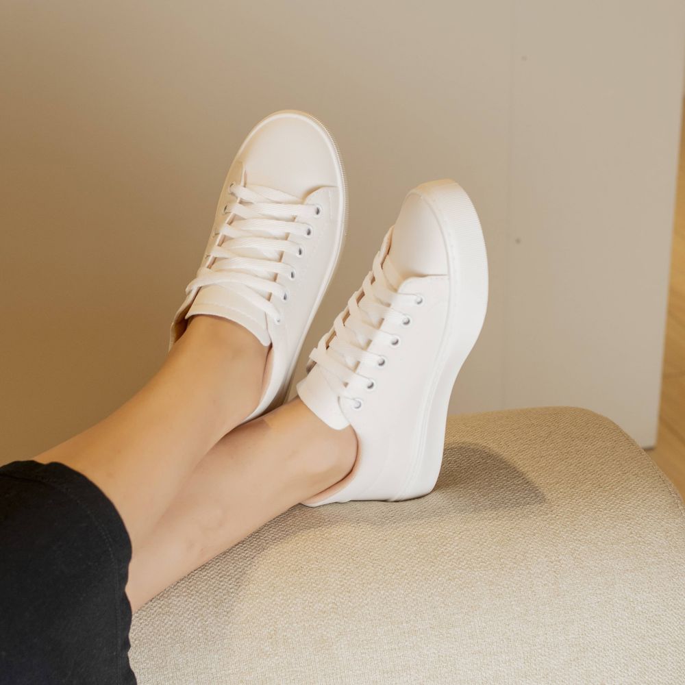 Tênis Casual Feminino Fran + Brinde Branco - Loja Gabriela Ribeiro