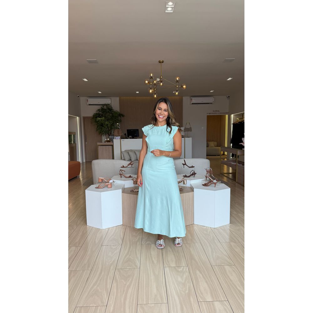 Conjunto Saia Longa E Blusa Cropped Lorena Verde