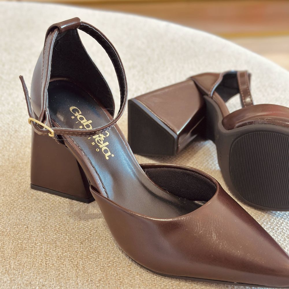 Scarpin Moana Marrom