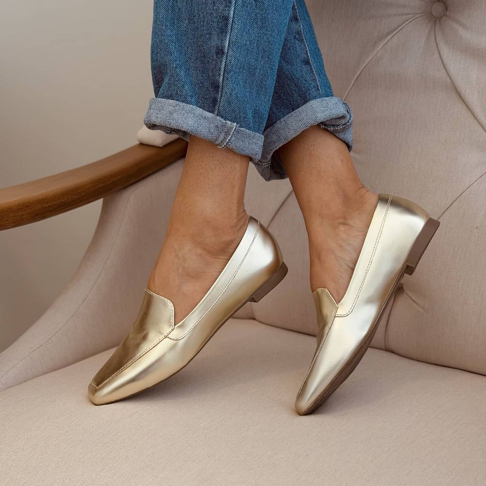 Mocassim Eliana Ouro - Loja Gabriela Ribeiro