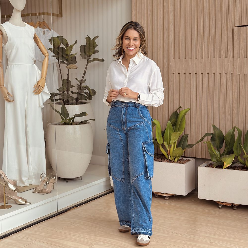 Calça Cargo Bibi Jeans