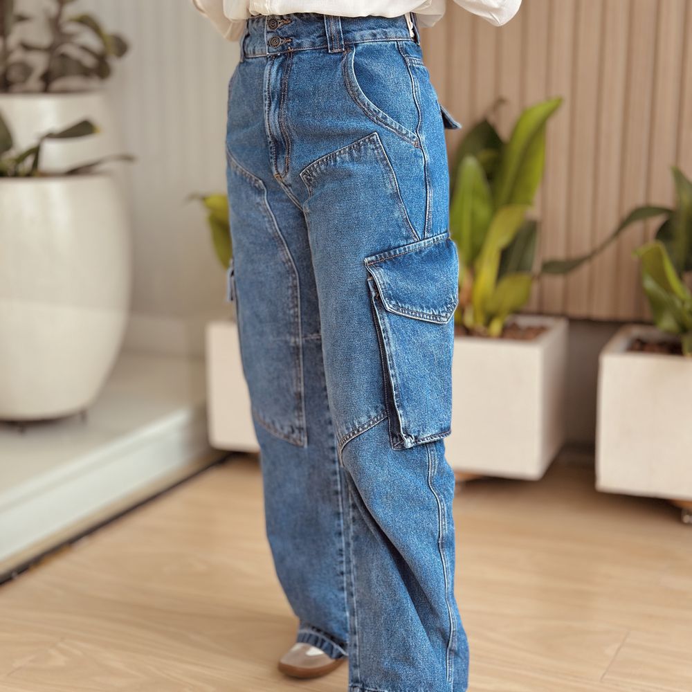 Calça Cargo Bibi Jeans