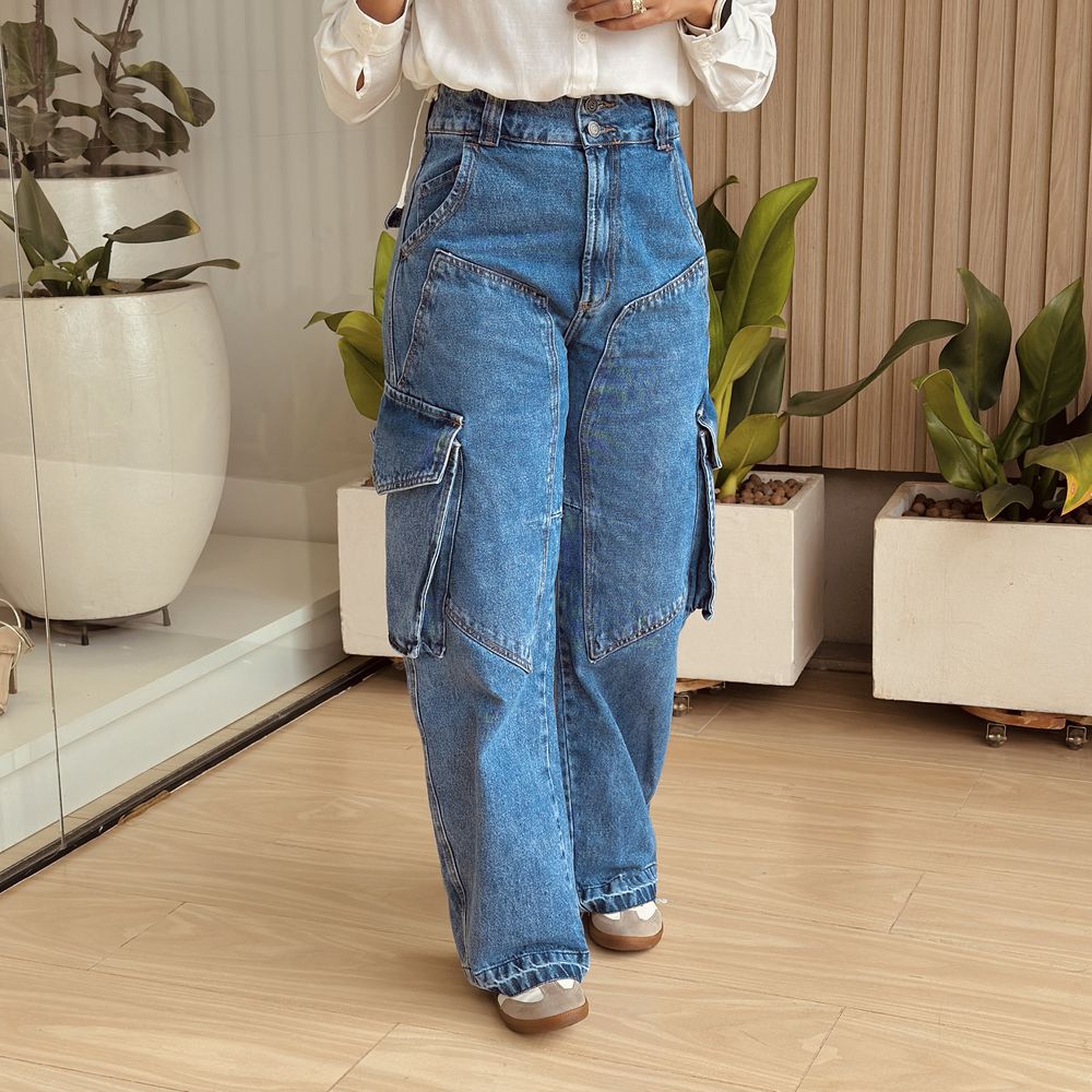 Calça Cargo Bibi Jeans