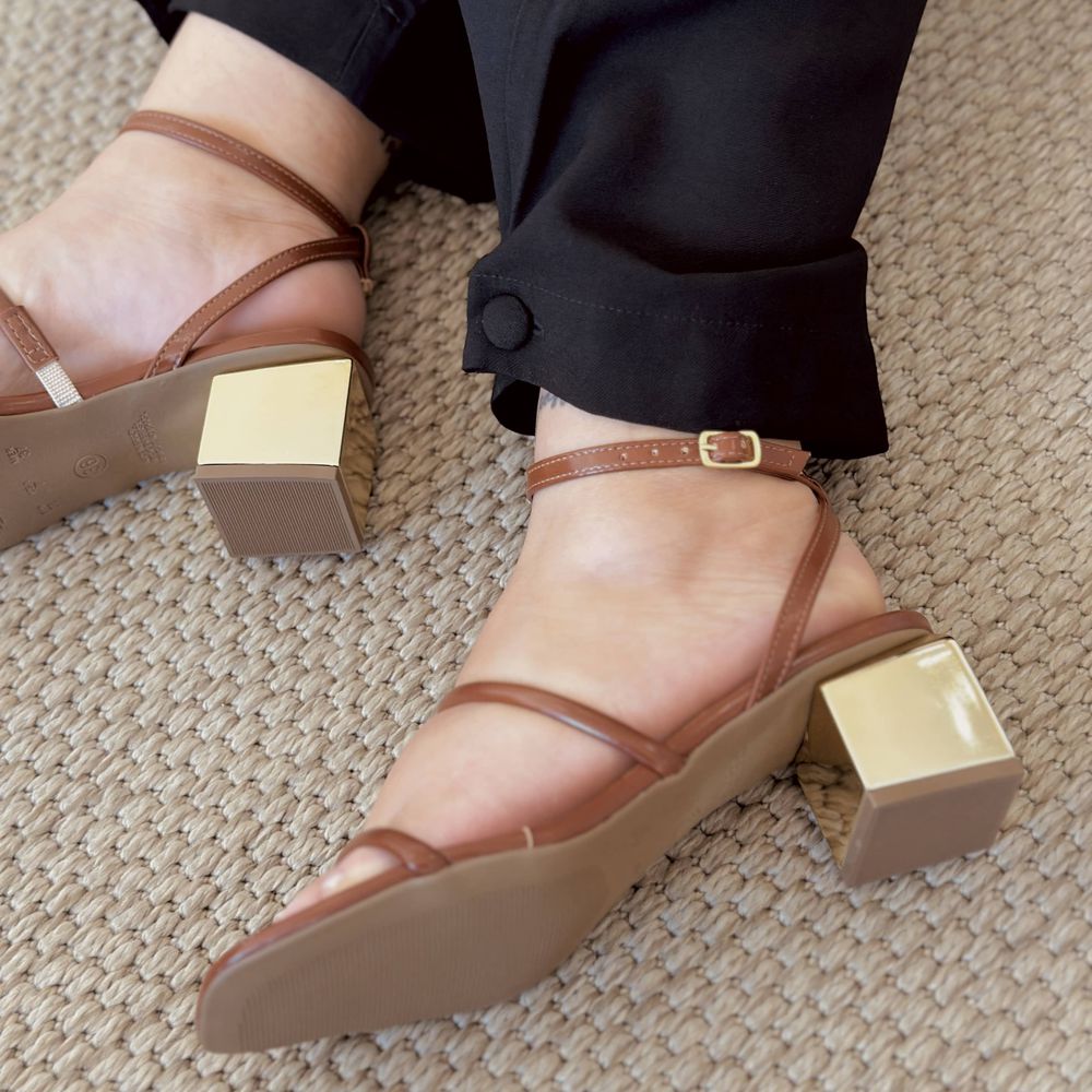 Sandália Fran Caramelo