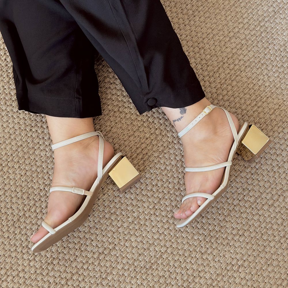 Sandália Fran Off White