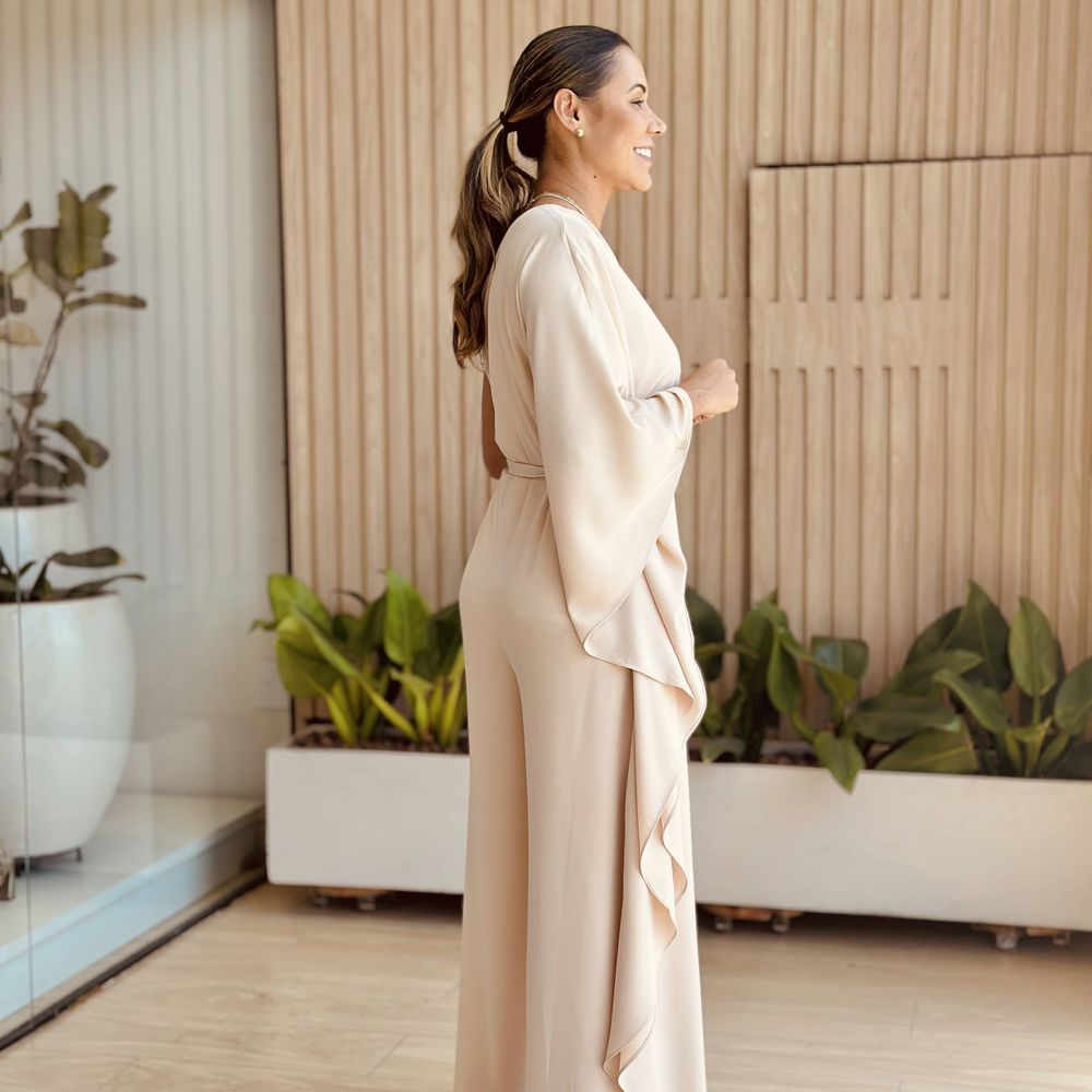 Macacão Morgana Bege