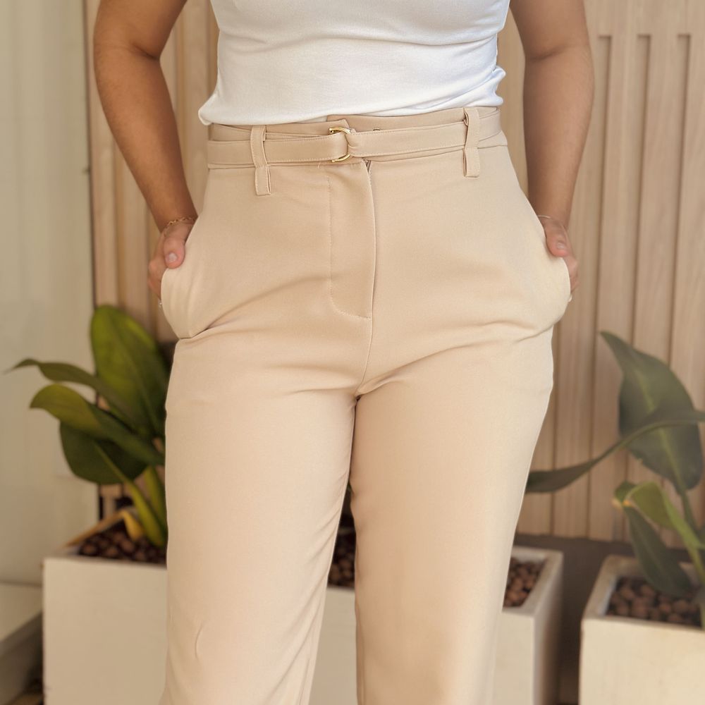 Calça Alfaitaria Heloá Bege