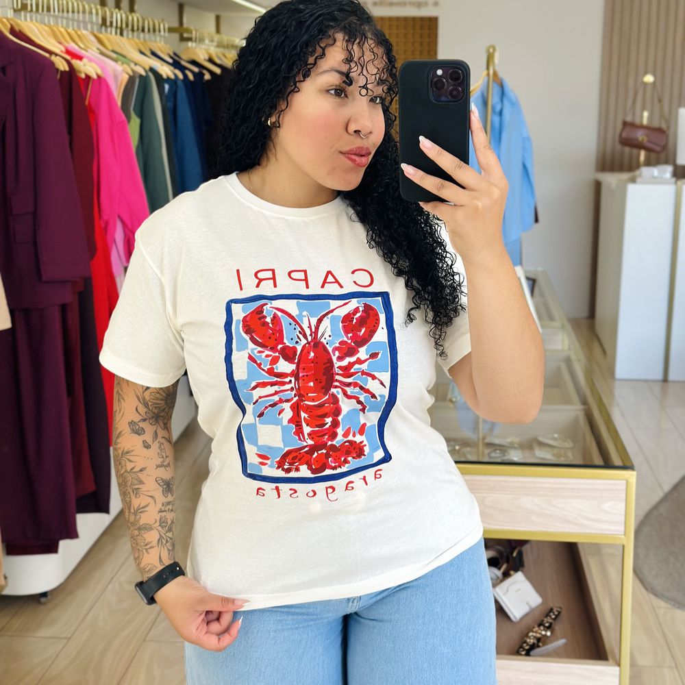 T-shirt Ana Lagosta Off-white