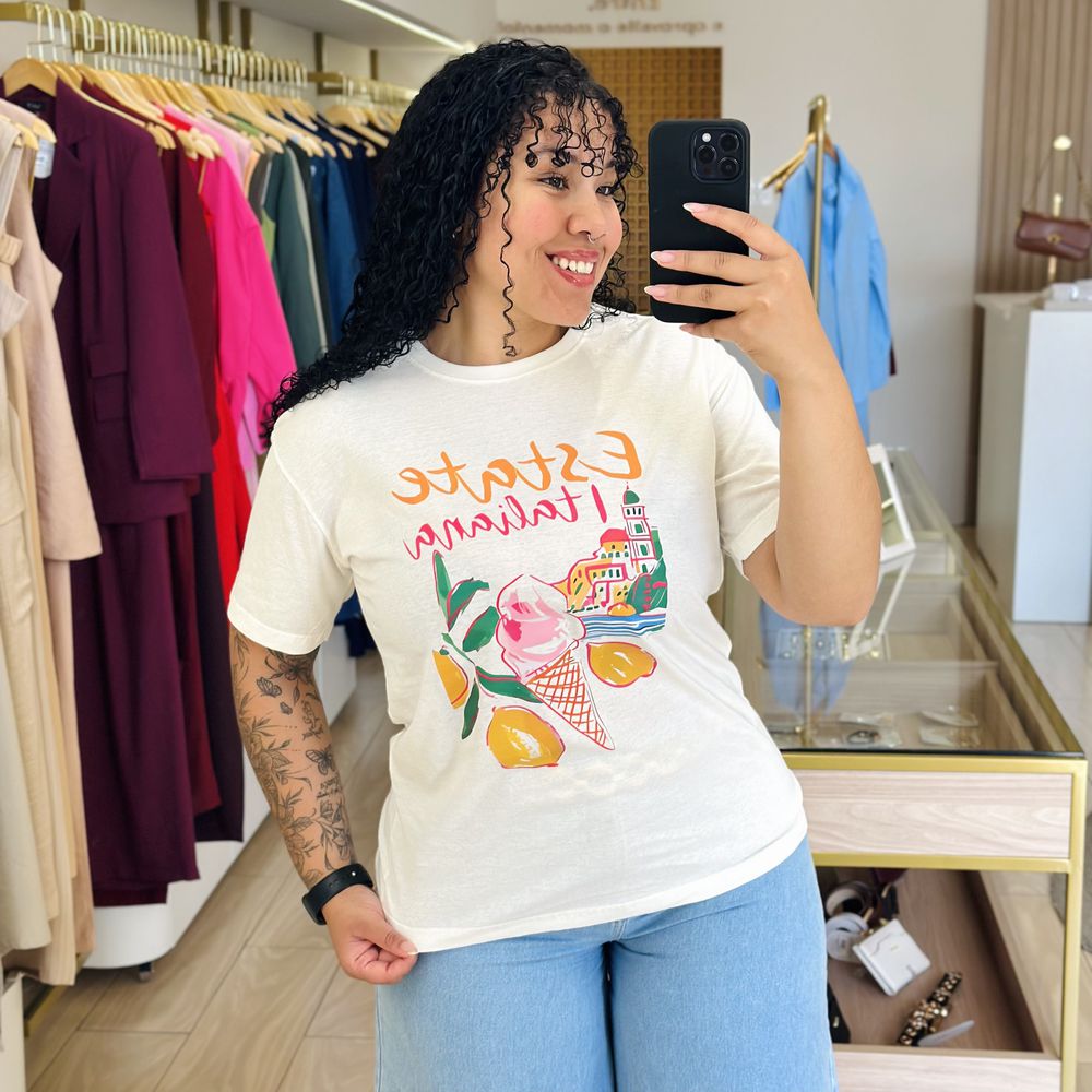 T-shirt Ana Italiana Off-white