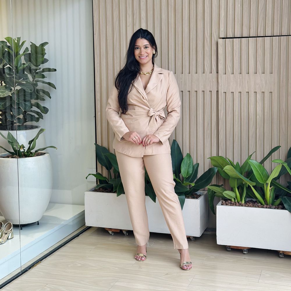 Conjunto Pérola Bege - Loja Gabriela Ribeiro