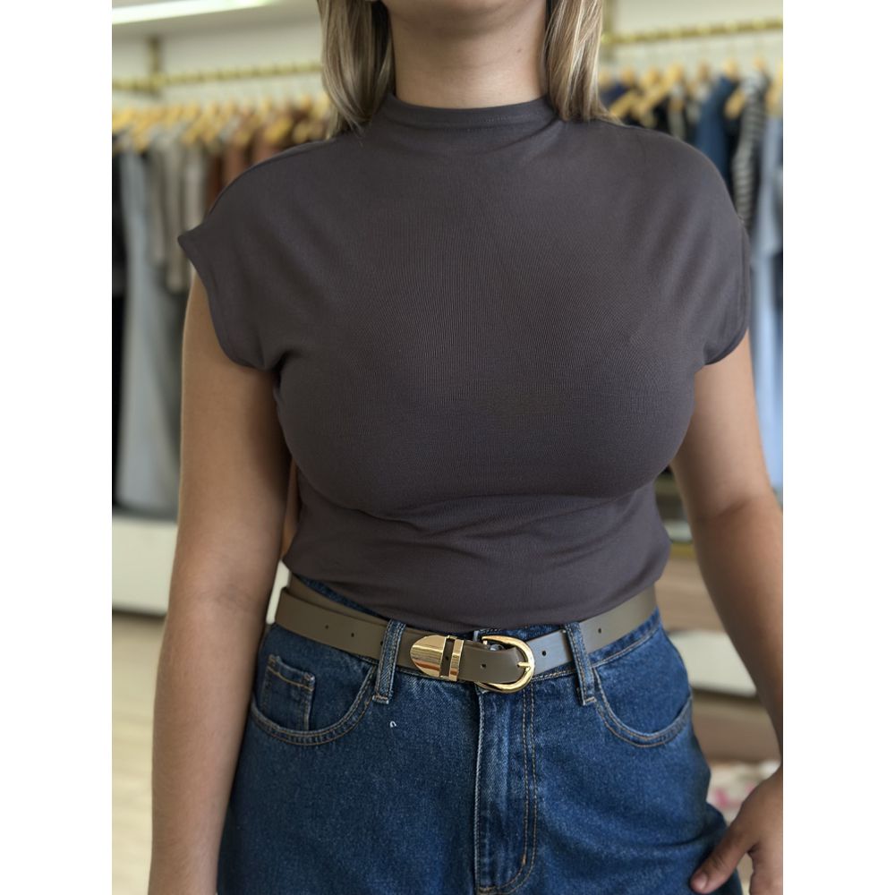 Blusa Lari Grafite - Loja Gabriela Ribeiro