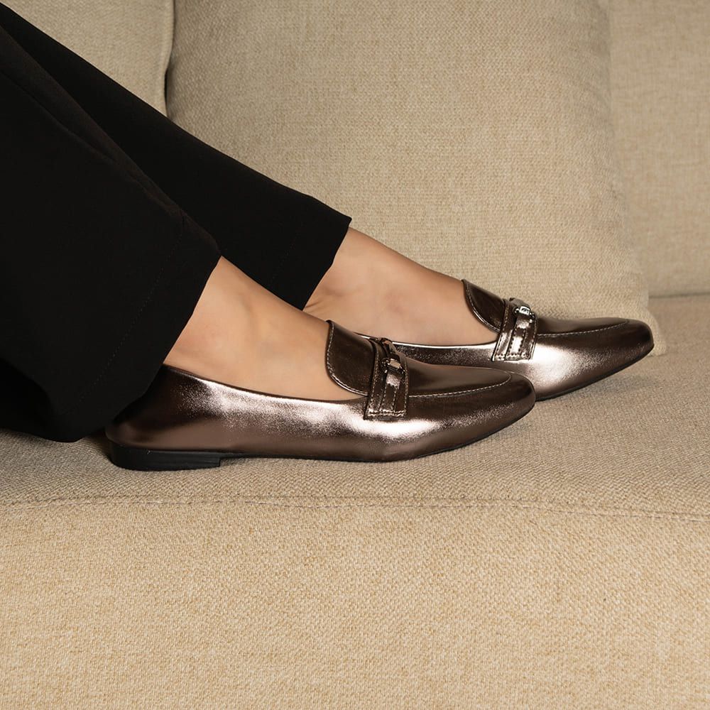 Mocassim Dani Prata Velho