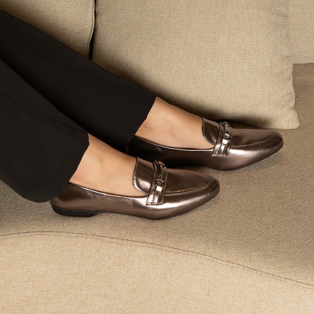 Mocassim Dani Prata Velho