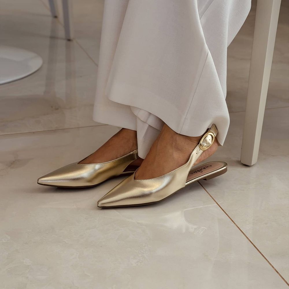 Sapatilha Malu Ouro - Loja Gabriela Ribeiro