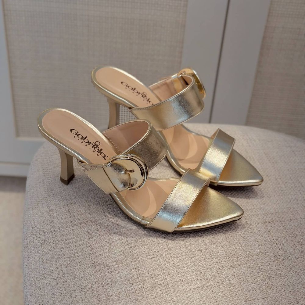 Tamanco Violeta Ouro - Loja Gabriela Ribeiro