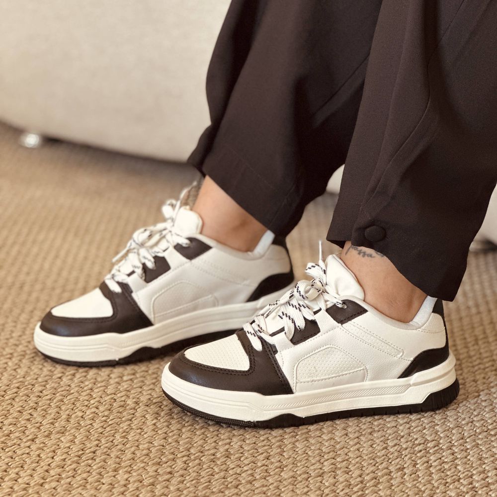 Tênis Gabriela Branco/preto - Loja Gabriela Ribeiro