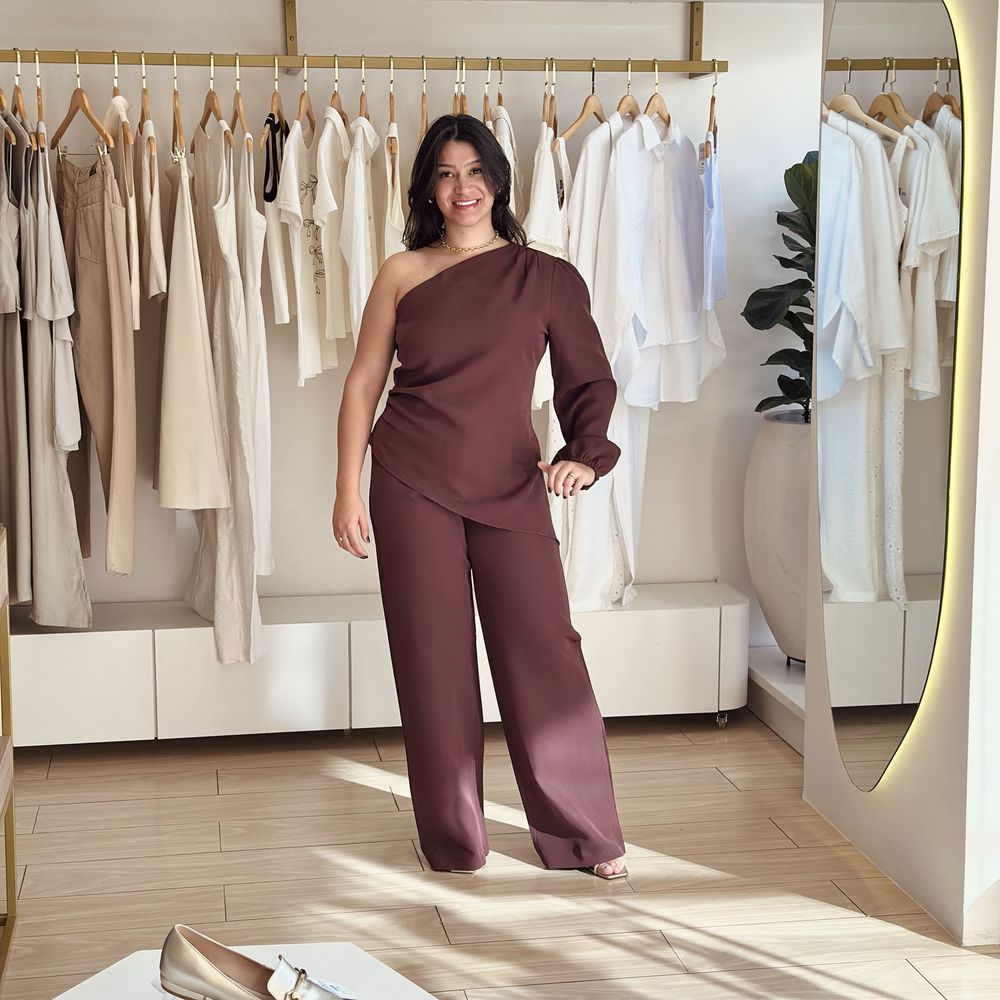 Conjunto Antonela Marrom - Loja Gabriela Ribeiro