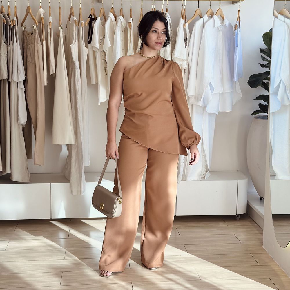 Conjunto Antonela Caramelo - Loja Gabriela Ribeiro