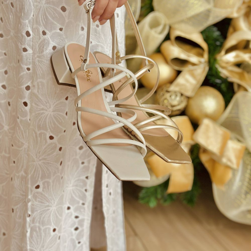 Sandália Luana Off White