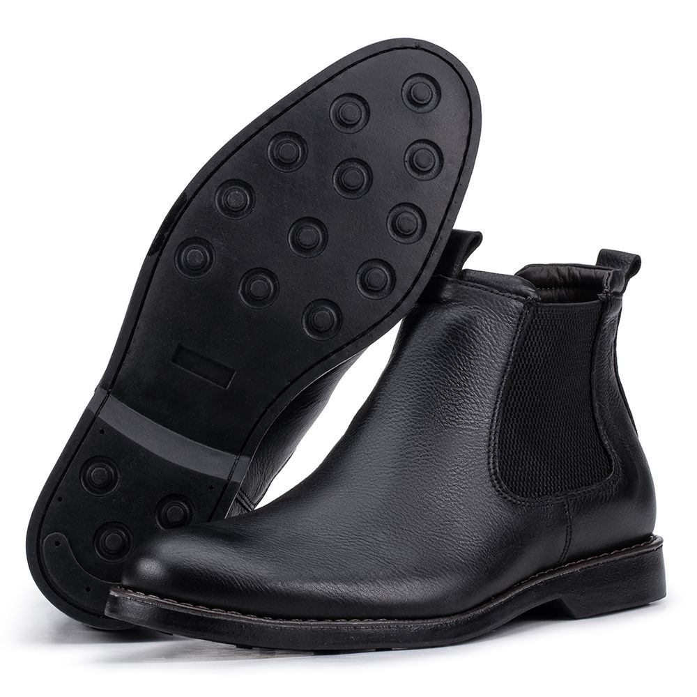 Bota Masculina Chelsea Kéffor Em Couro Legítimo Pr... - KÉFFOR Calçados